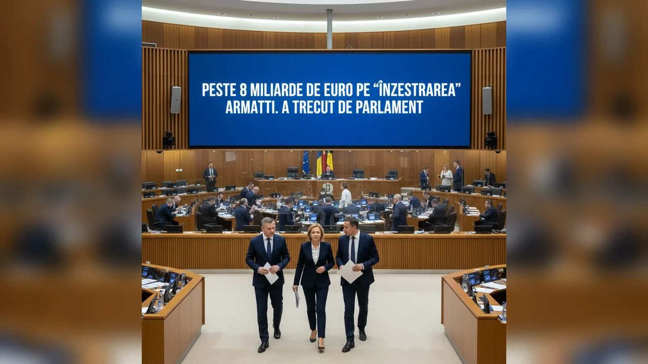 8 miliarde euro pentru modernizarea Armatei, aprobat de Parlament