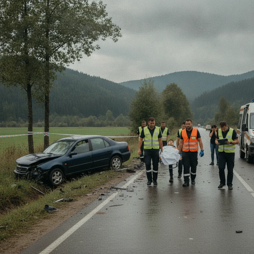 Accident mortal lângă Orăștie: tânăr de 25 de ani, decedat