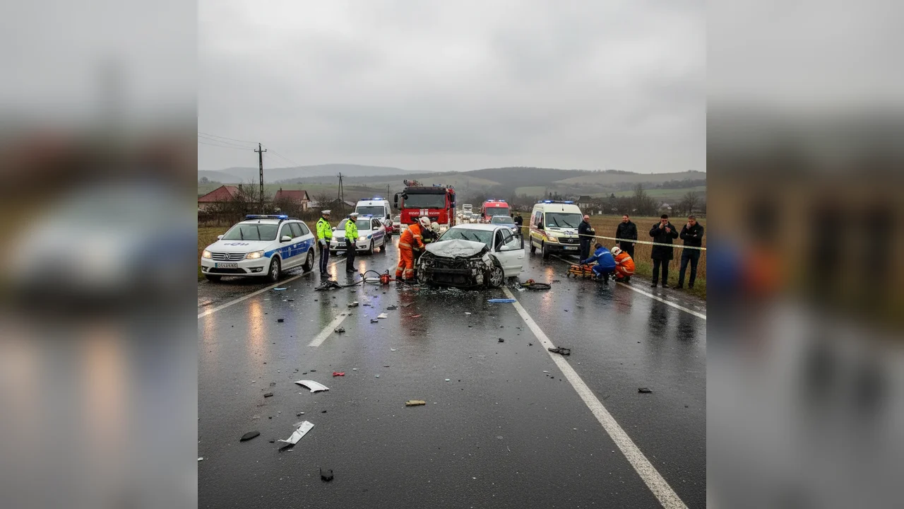 Accident rutier mortal pe DN7, în apropiere de Deva, la ieșirea din Simeria