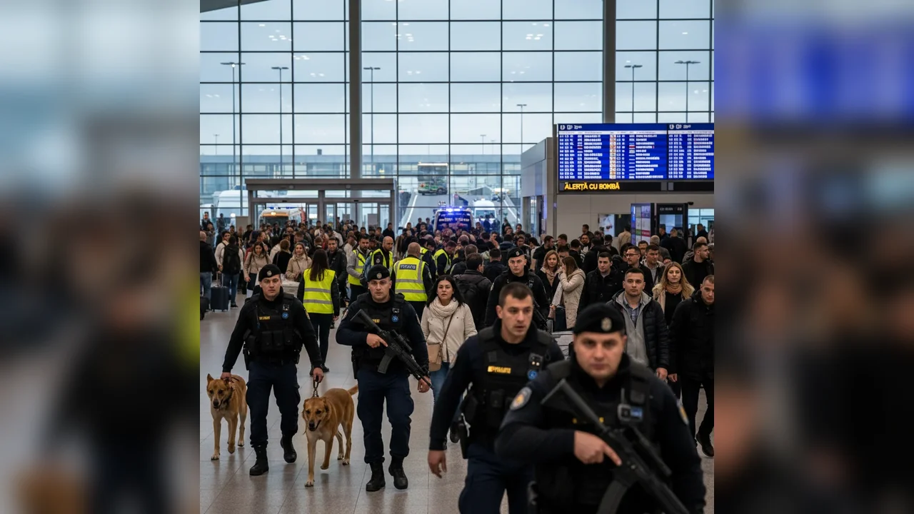 Amenințare cu dispozitiv exploziv la Aeroportul Internațional Chișinău