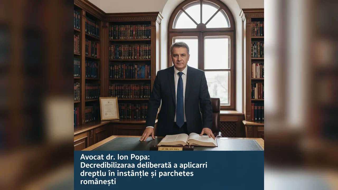 Avocat Dr. Ion Popa despre Decredibilizarea Aplicării Dreptului în Instanțele și Parchetele din România