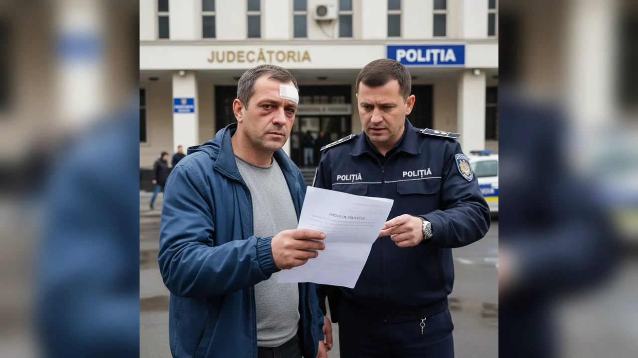 Bărbat agresiv, amendat și plasat sub ordin de protecție după ce și-a bătut soția