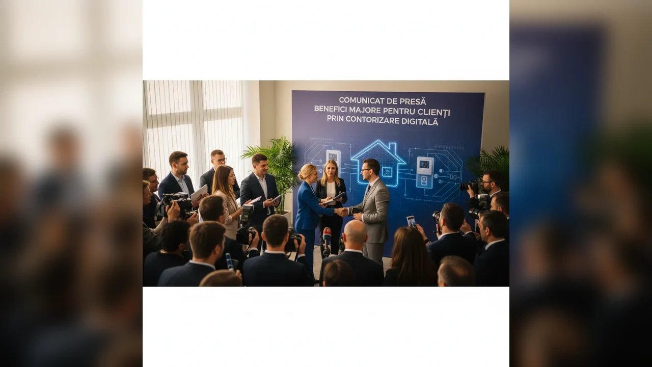 Beneficii semnificative pentru clienți prin implementarea contorizării digitale – Comunicat de presă local