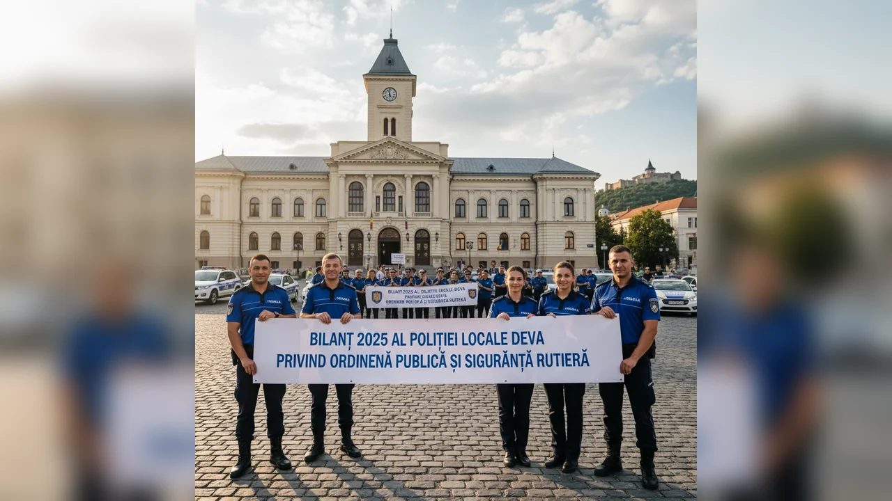 Bilanț 2025 al Poliției Locale Deva: peste 2.700 de sancțiuni pentru ordine publică și siguranță rutieră