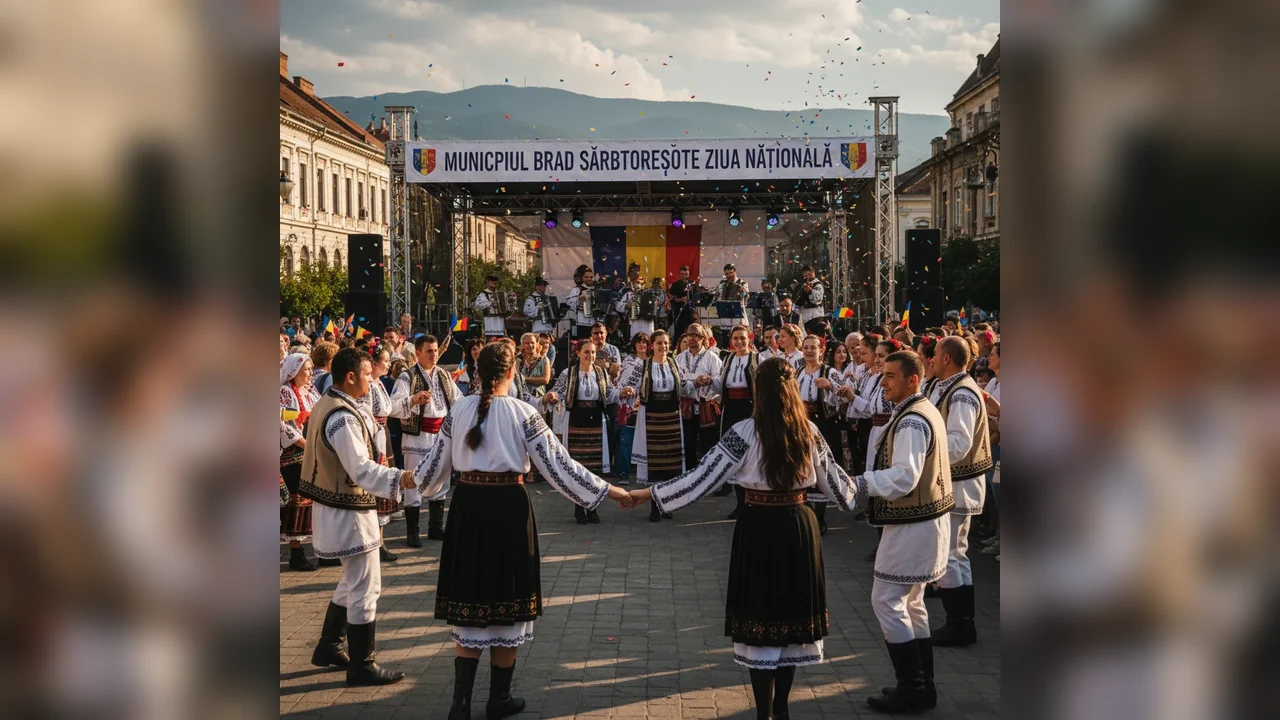 Brad celebrează Ziua Națională cu un spectacol ce unește tradiția, comunitatea și mândria românească