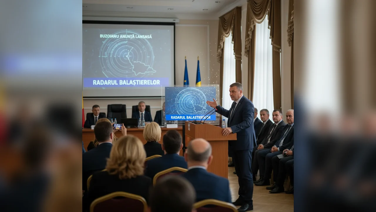 Buzoianu prezintă noul proiect Radarul Balastierelor pentru monitorizarea exploatărilor din județ