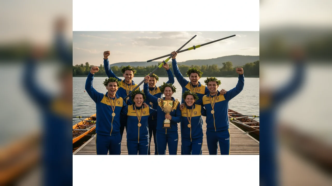 Canotori aurii aduc victorie impresionantă în competiții