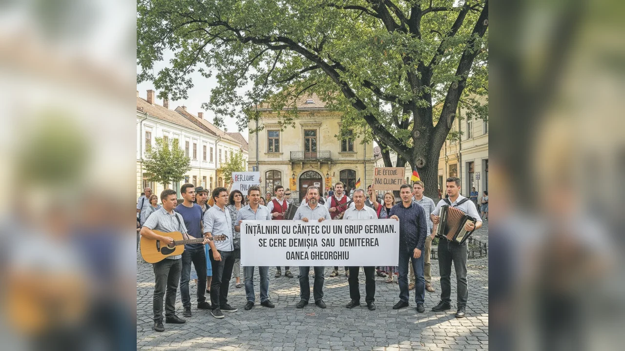 Cântece și demisii în întâlnirile cu un grup german