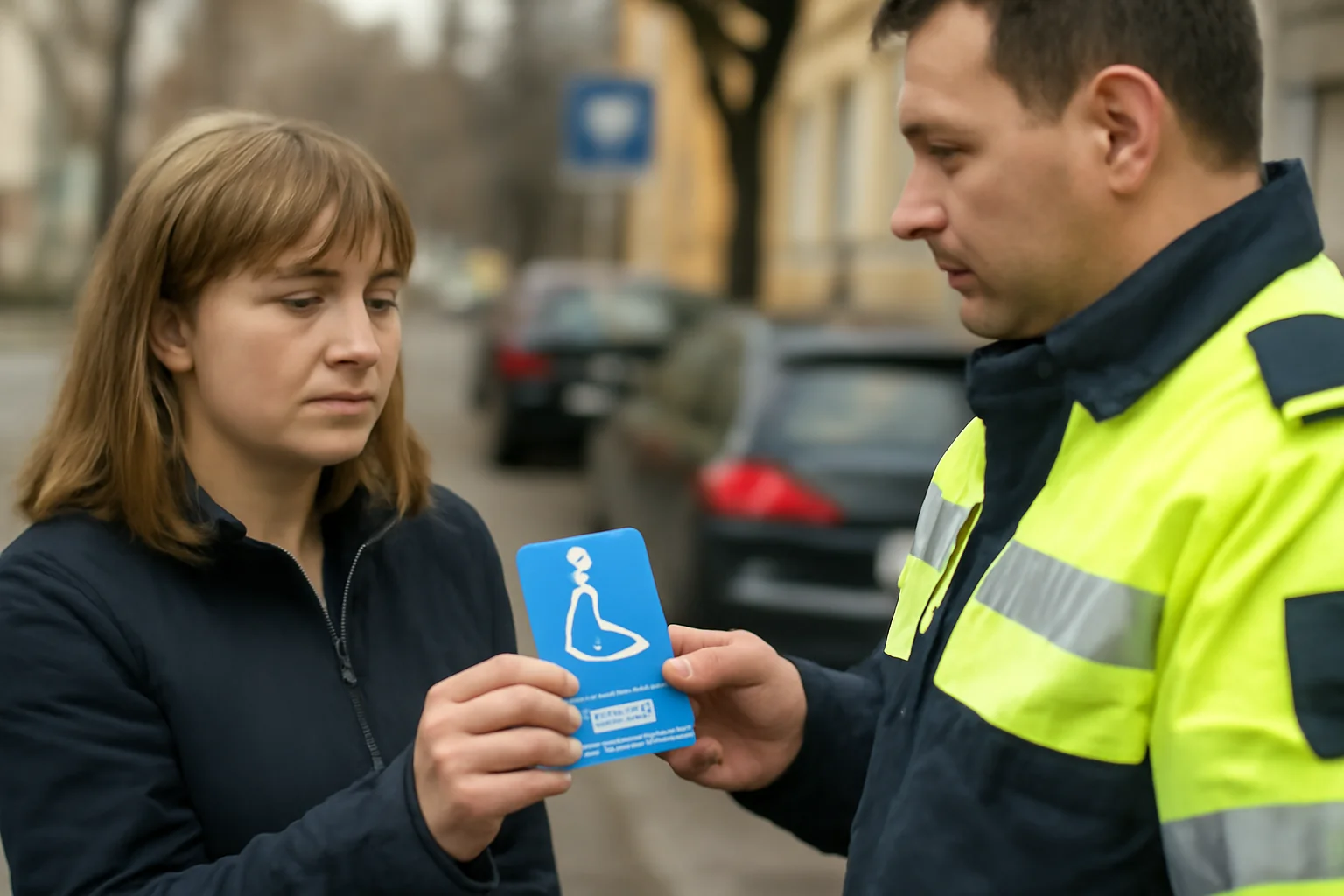 Card-legitimație nou pentru locuri gratuite de parcare destinate persoanelor cu dizabilități în Deva