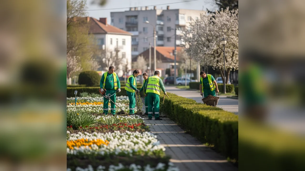 cei care înfrumusețează spațiile verzi din Deva
