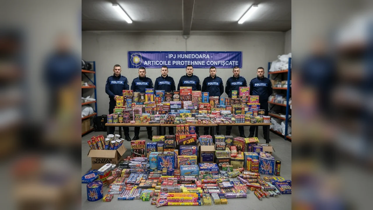 Confiscare masivă de articole pirotehnice în urma controalelor locale