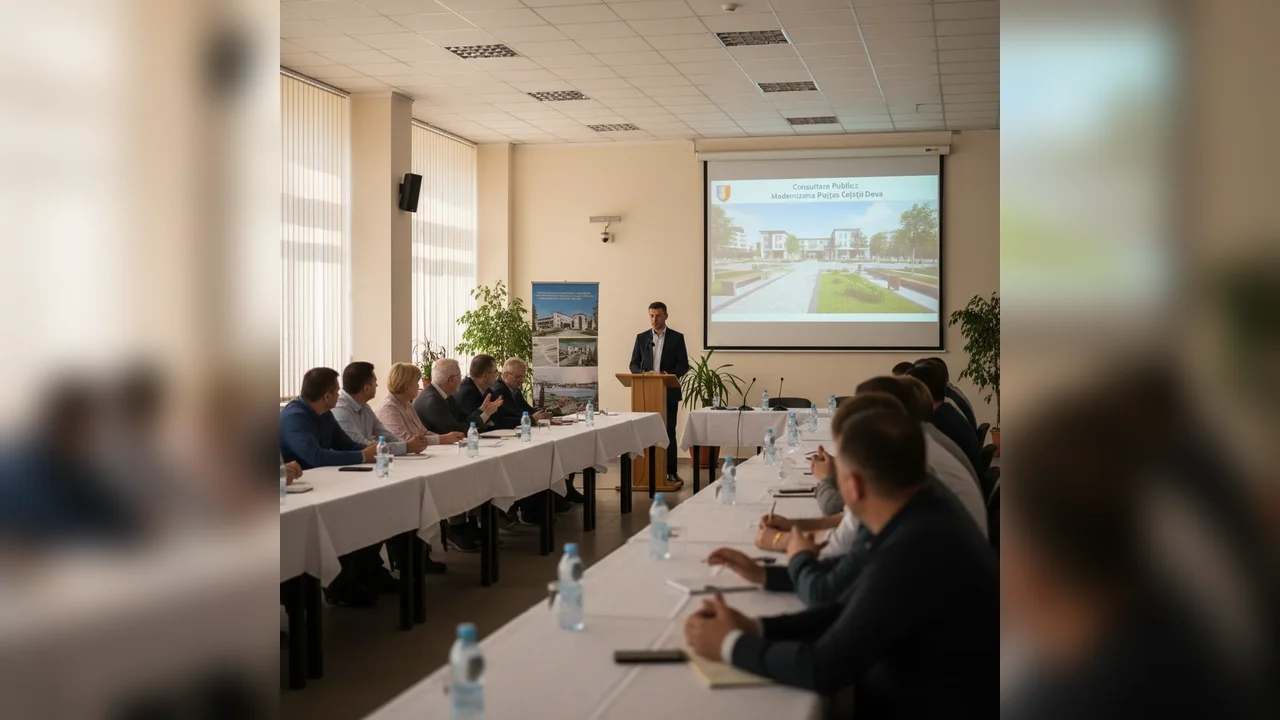 Consultare publică la Deva pe 9 ianuarie pentru proiectul de modernizare a Pieței Cetății