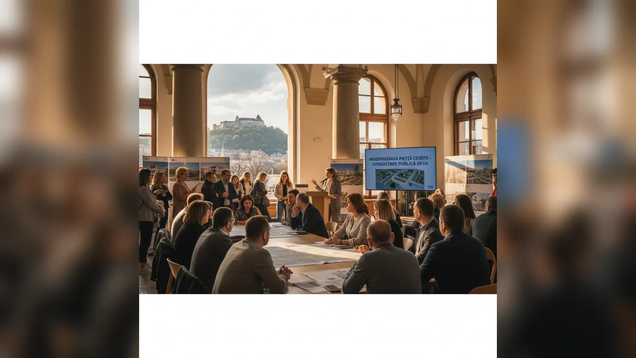 Consultare publică la Deva pentru proiectul „Modernizarea Pieței Cetății”