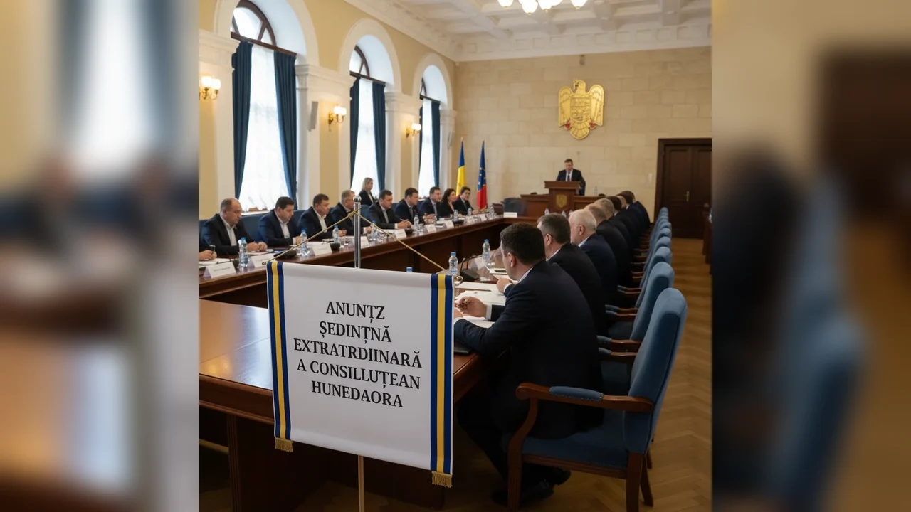Convocare ședință extraordinară a Consiliului Județean Hunedoara – Anunț oficial