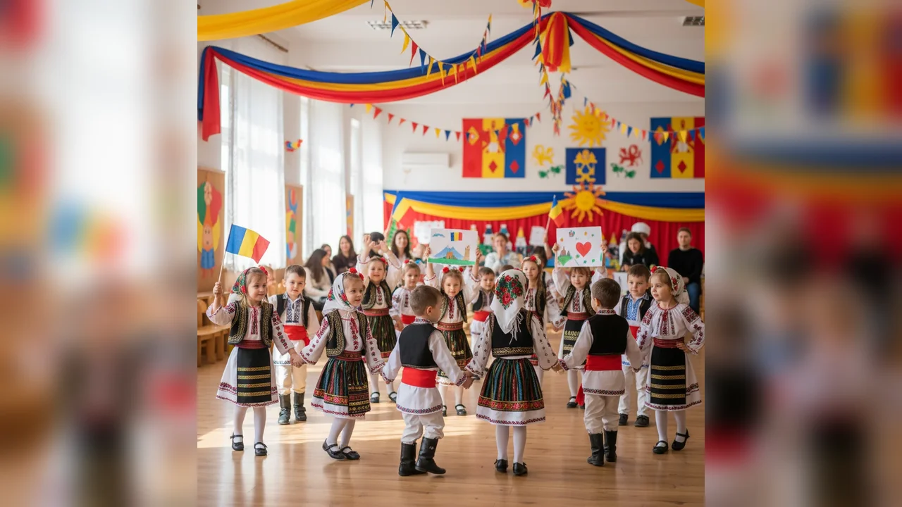 Copiii de la Grădinița PP7 Deva au sărbătorit Ziua Națională a României cu emoție, culoare și mândrie locală