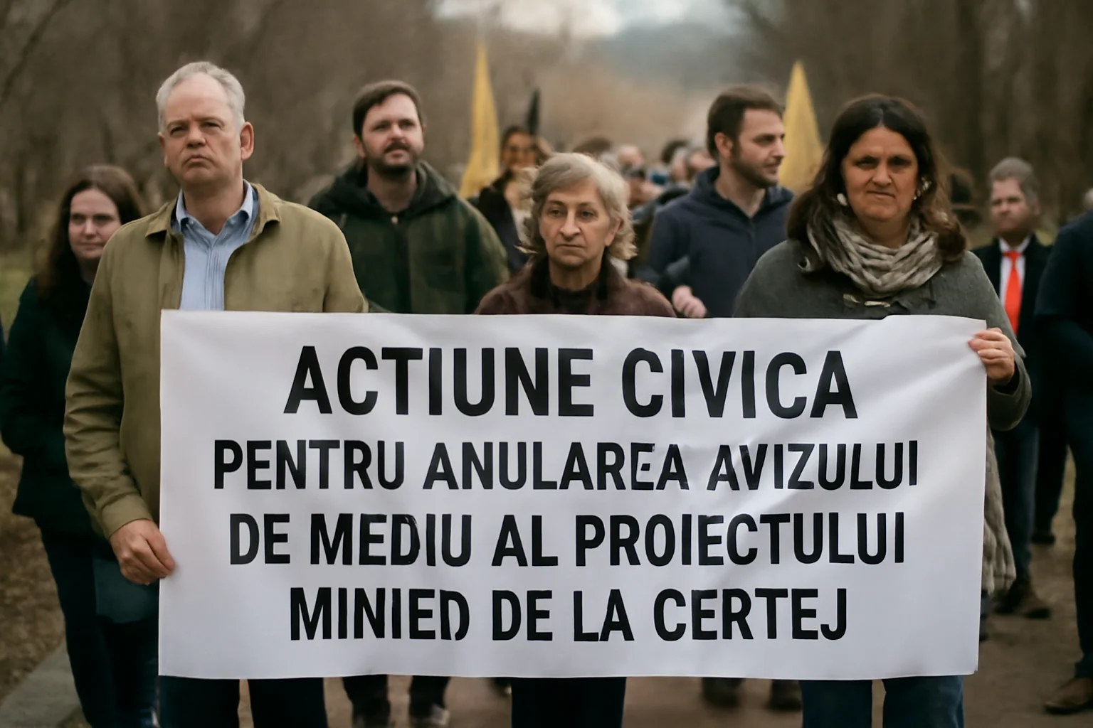 Demers civic la Deva pentru anularea avizului de mediu al proiectului minier de la Certej