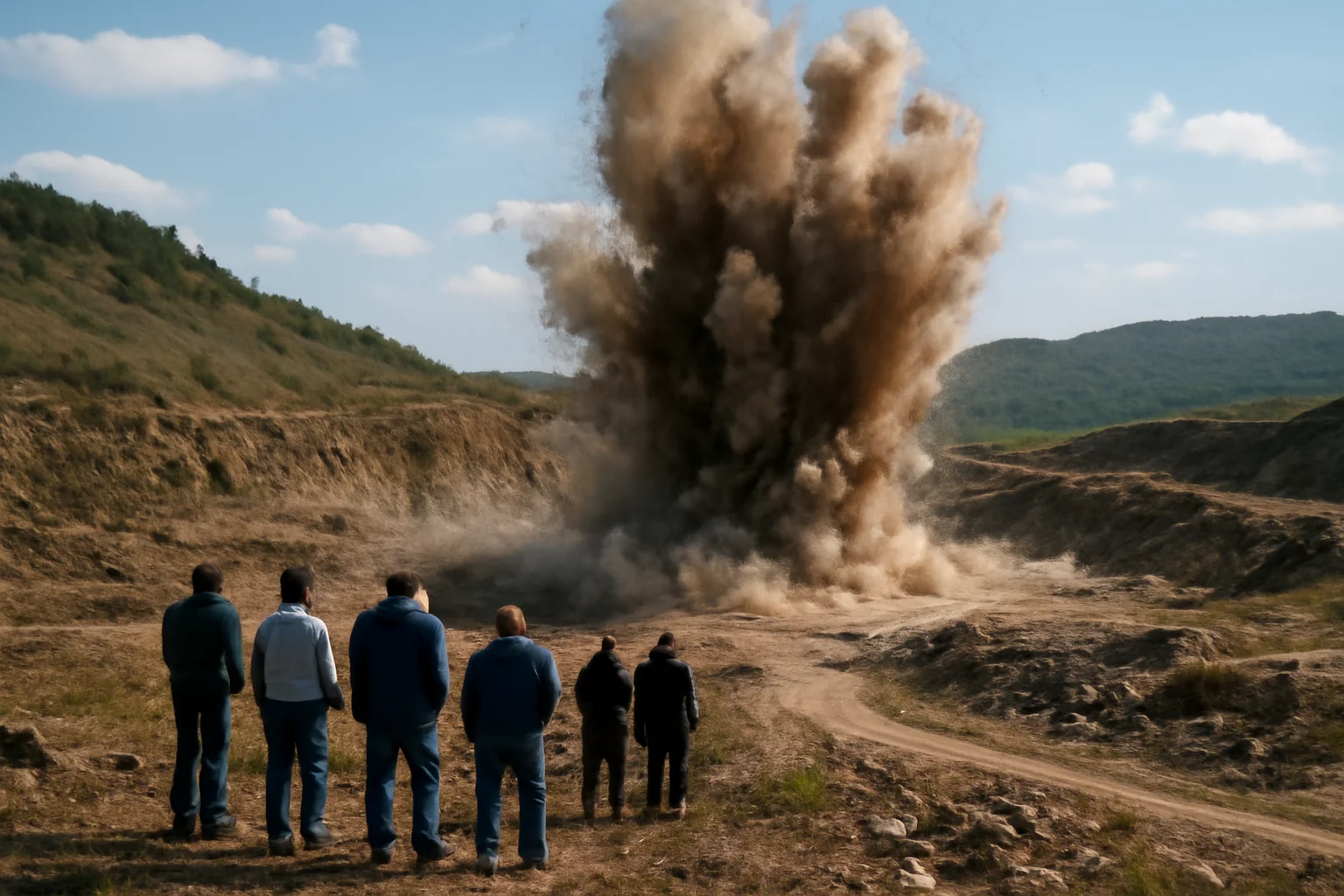 Detonări controlate de explozivi în poligonul Bârcea Mică, lângă Deva, pe 3 și 4 februarie