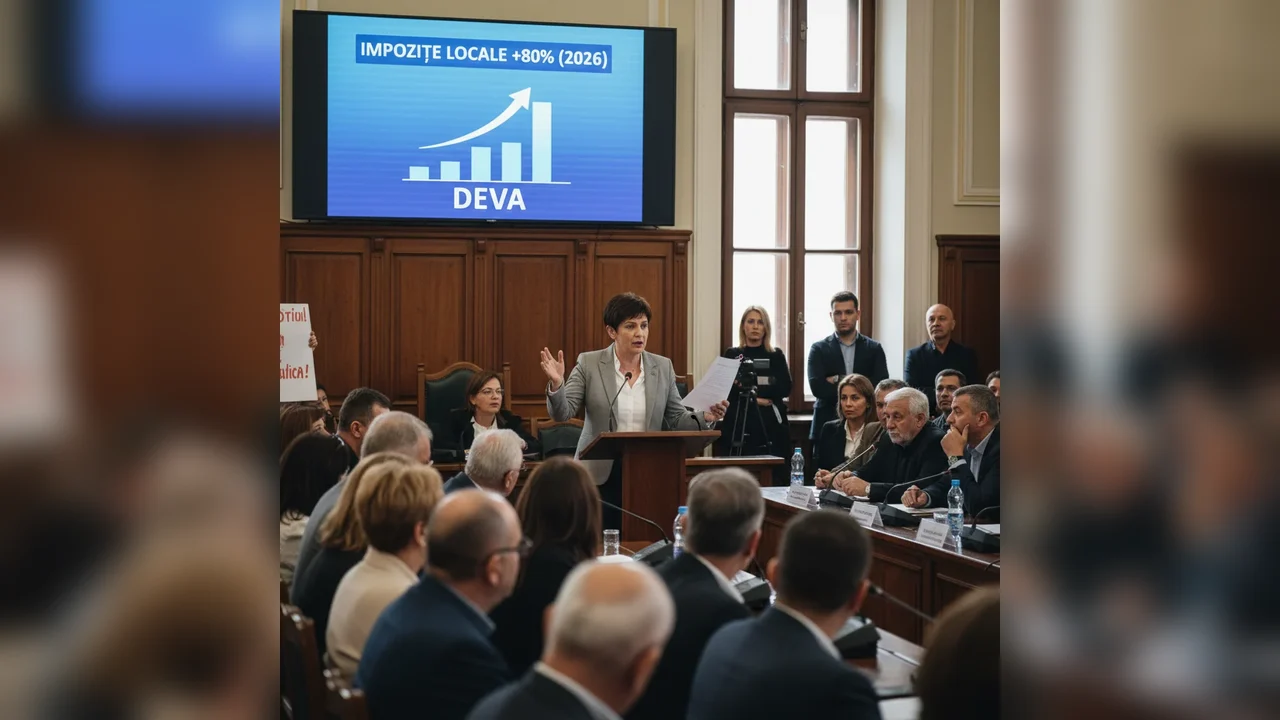 Deva anunță creșterea impozitelor locale cu aproximativ 80% pentru anul fiscal 2026