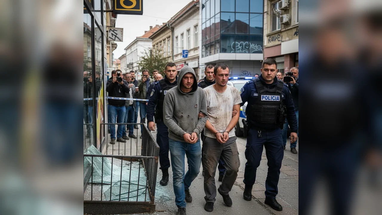 Doi suspecți reținuți la Deva pentru violență, distrugere și tentativă de furt