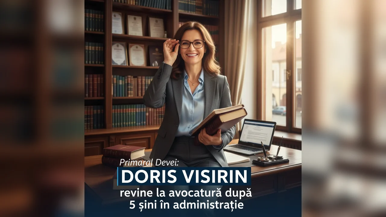 Doris Visirin părăsește administrația din Deva și se întoarce la avocatură