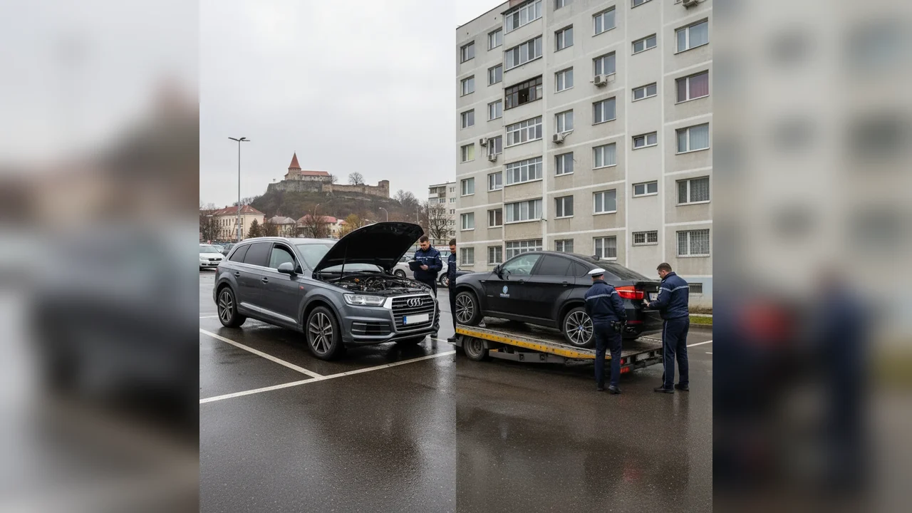 Două mașini furate, urmărite internațional, găsite în aceeași zi în județul Hunedoara, la Deva și Hunedoara