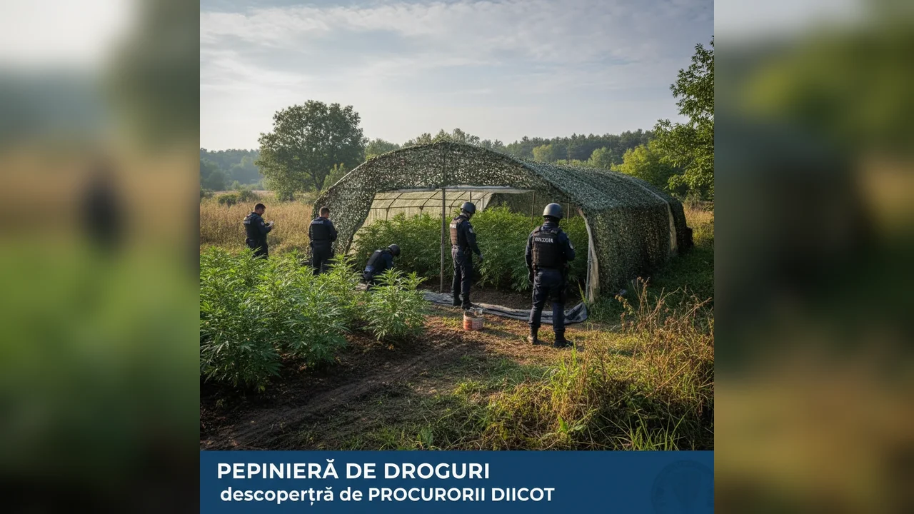 Droguri descoperite într-o pepinieră de procurorii DIICOT