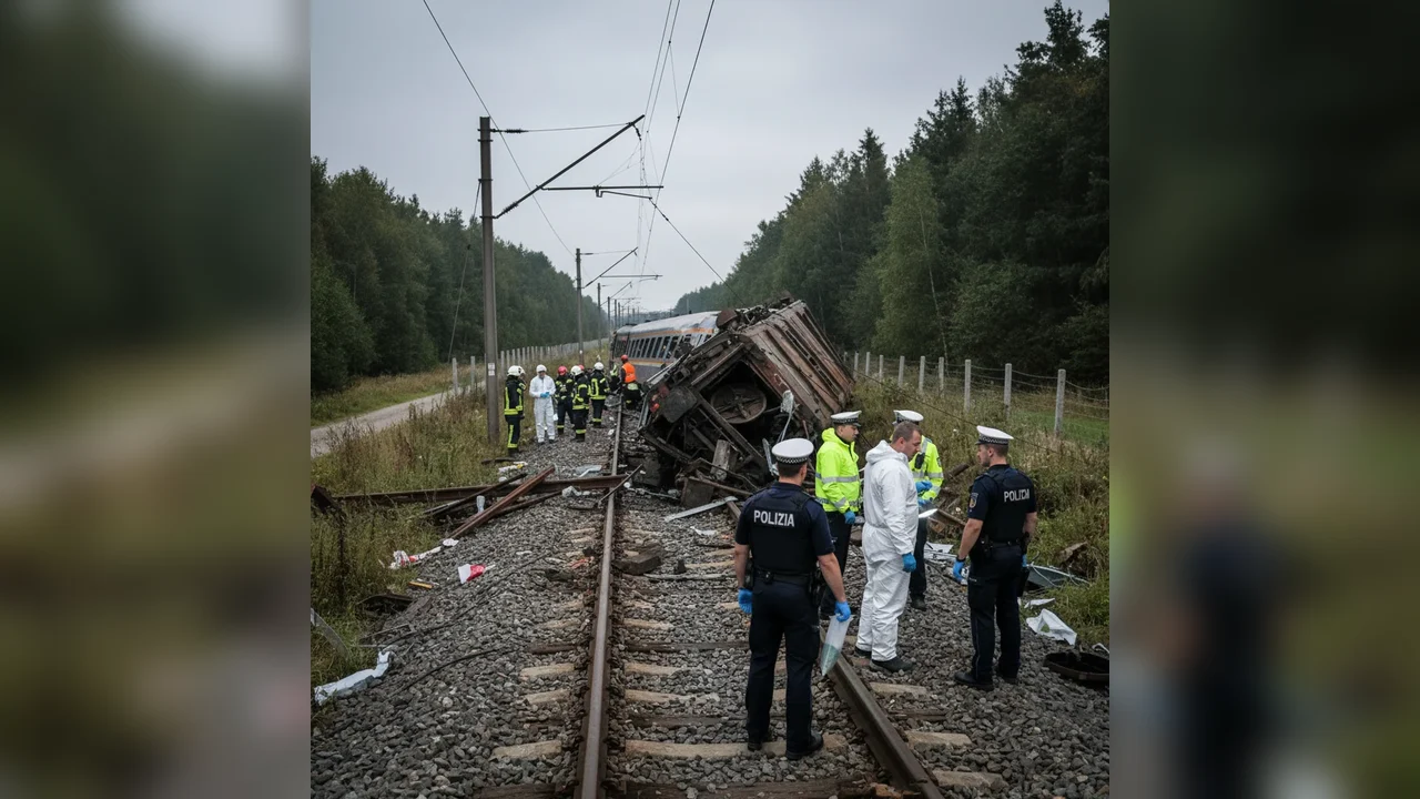 Incident grav pe calea ferată, cauzat de persoane necunoscute – alerta la nivel local