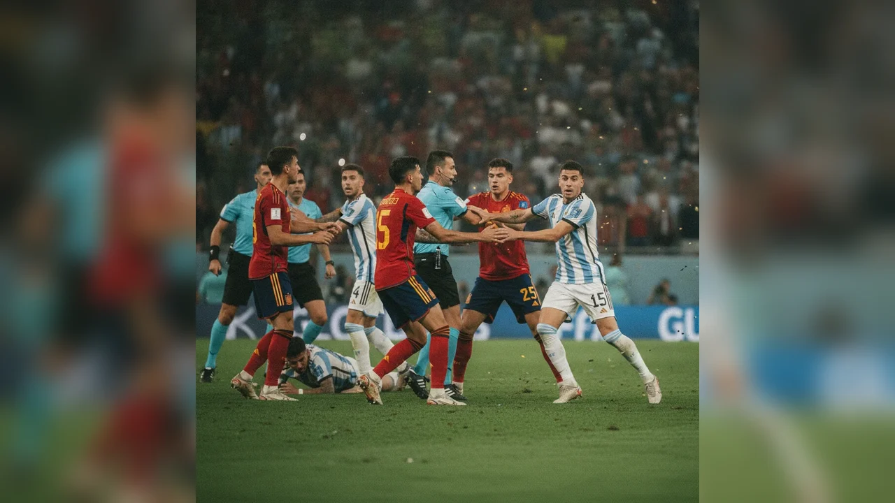 Incidente la finala Spania-Argentina: Paredes, eliminat