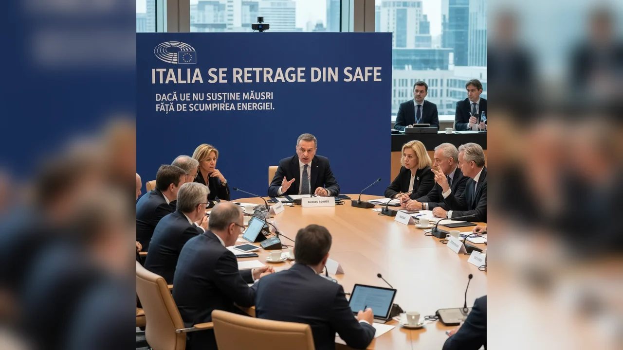 Italia amenință cu retragerea din SAFE din cauza energiei scumpe