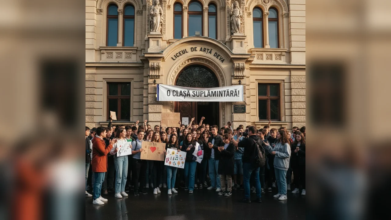 Liceul de Artă din Deva primește o clasă în plus pentru 2026–2027, după protestele părinților și elevilor