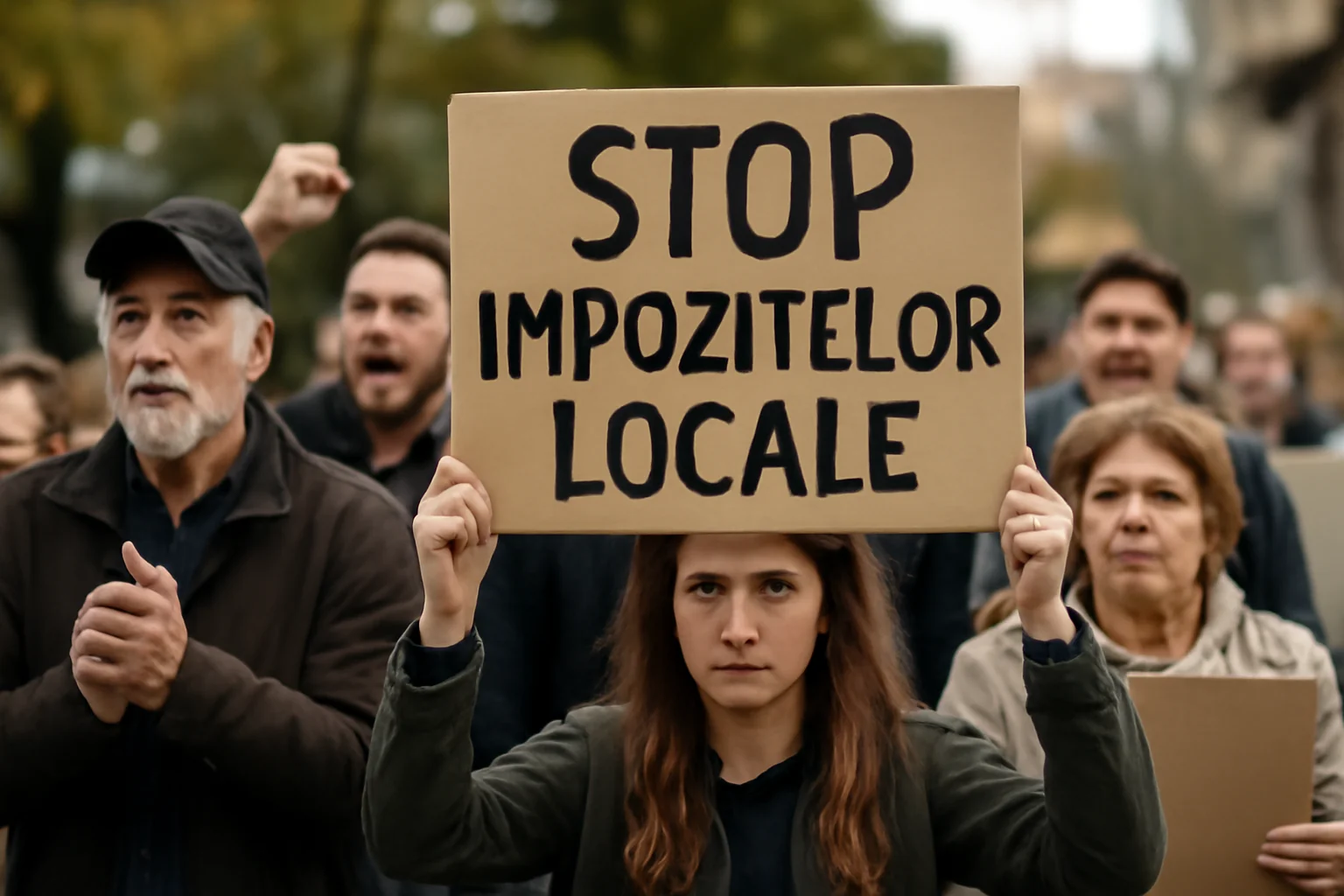 Locuitorii ies în stradă împotriva creșterii taxelor locale (FOTO)