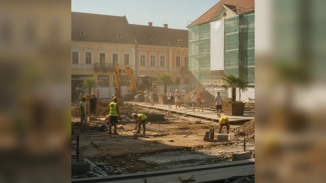 Lucrări de reparații în Piața Arras încep luni
