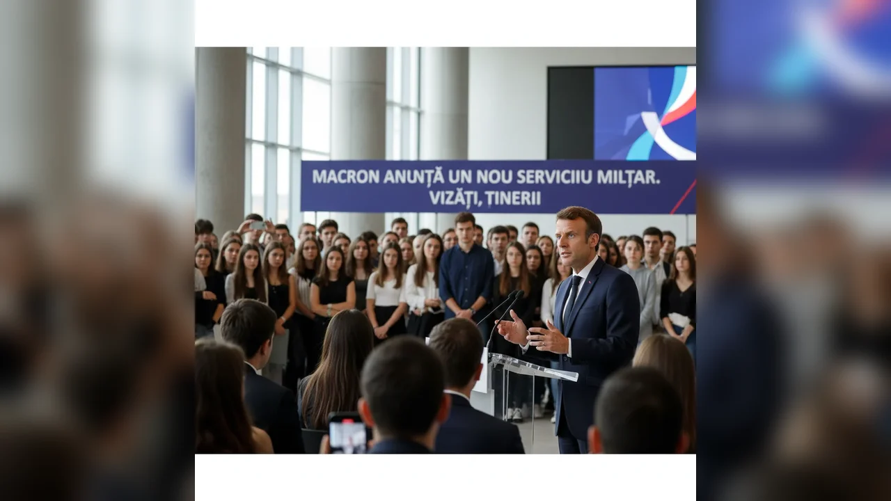 Macron lansează un nou serviciu militar dedicat tinerilor din Franța