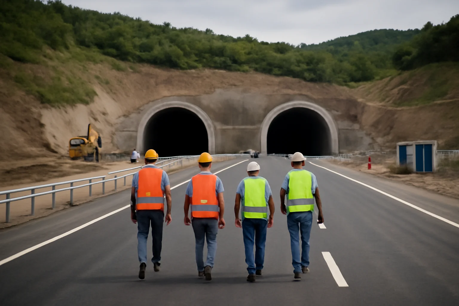 Mobilizare amplă la Deva pentru tunelurile de pe Autostrada A1 Lugoj–Deva, sectorul Margina–Holdea