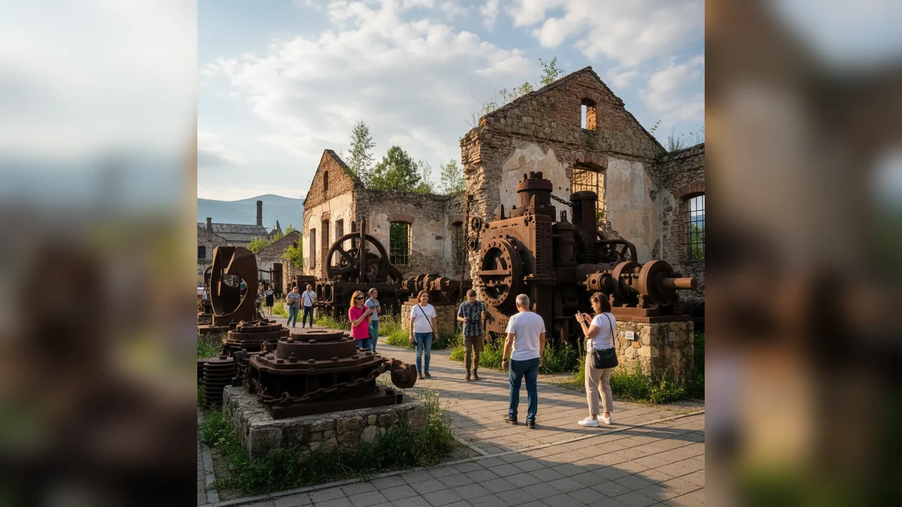Muzeul Fierului din Hunedoara: clădiri în ruină revitalizate