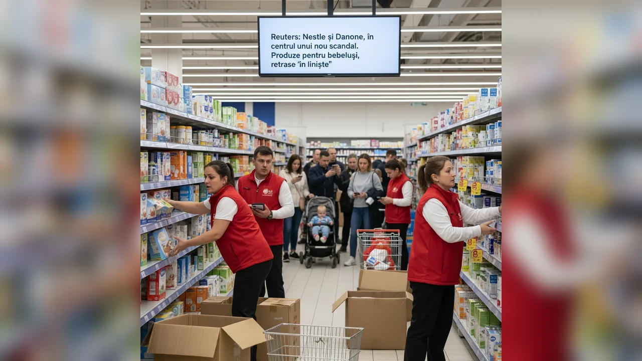 Nestle și Danone, scandal major cu retragerea produselor pentru bebeluși