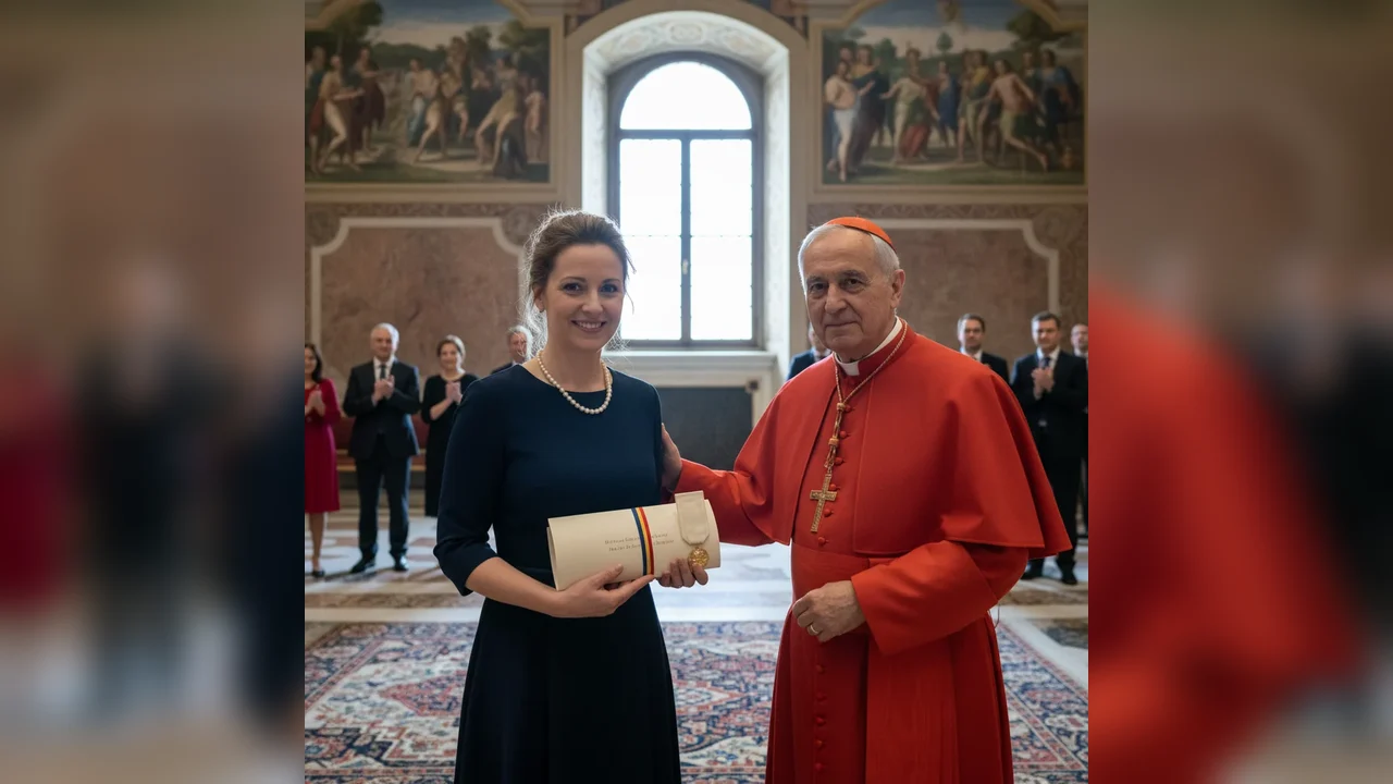 O tânără din Cluj, distinsă cu un premiu prestigios la Vatican