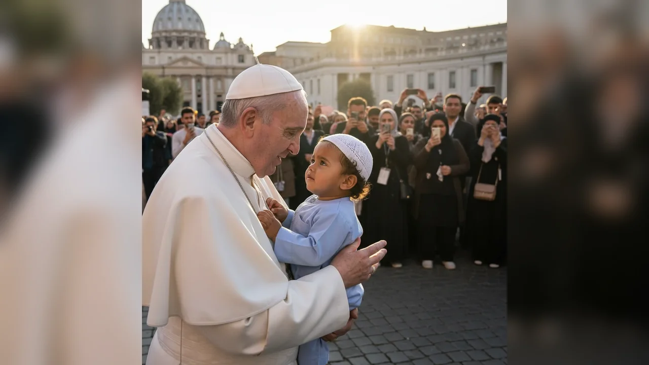 Papa dezvăluie povestea emoționantă a unui copil musulman