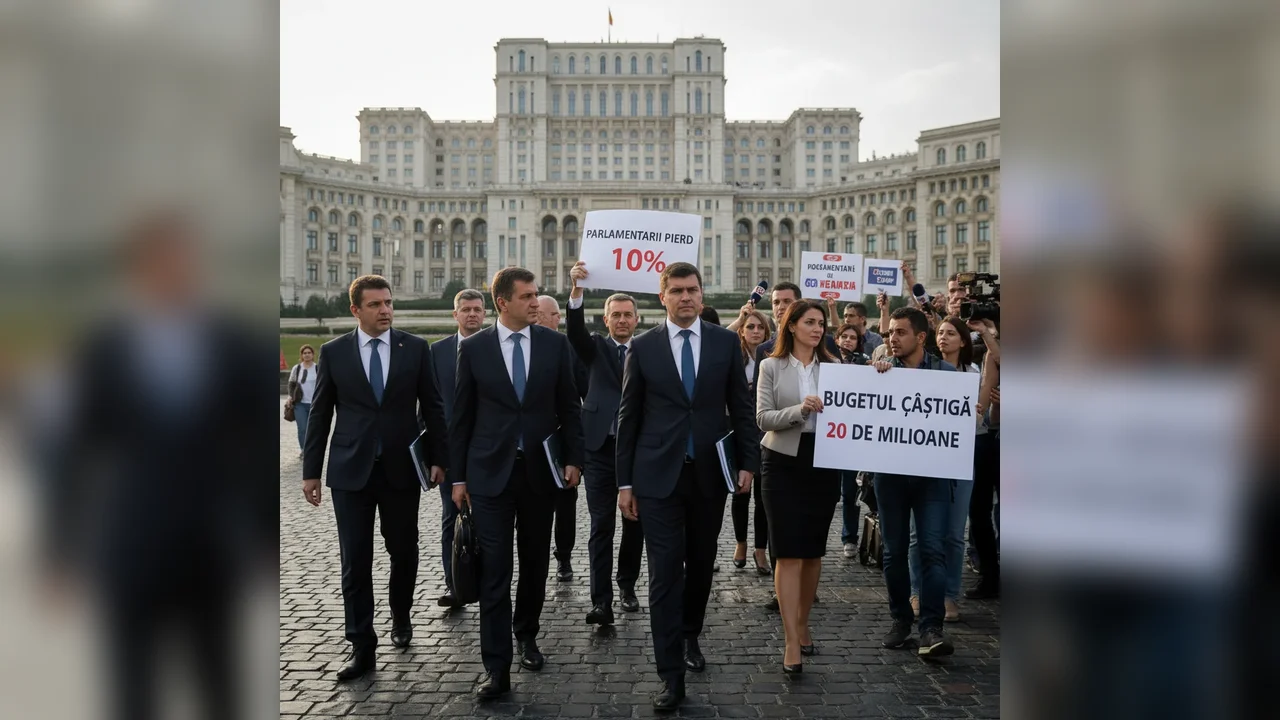 Parlamentarii primesc cu 10% mai puțin, iar bugetul statului crește cu 20 de milioane