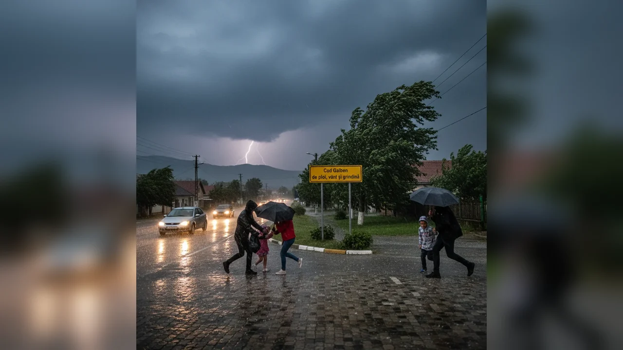 Ploi și grindină: Cod Galben avertizează cetățenii din Deva