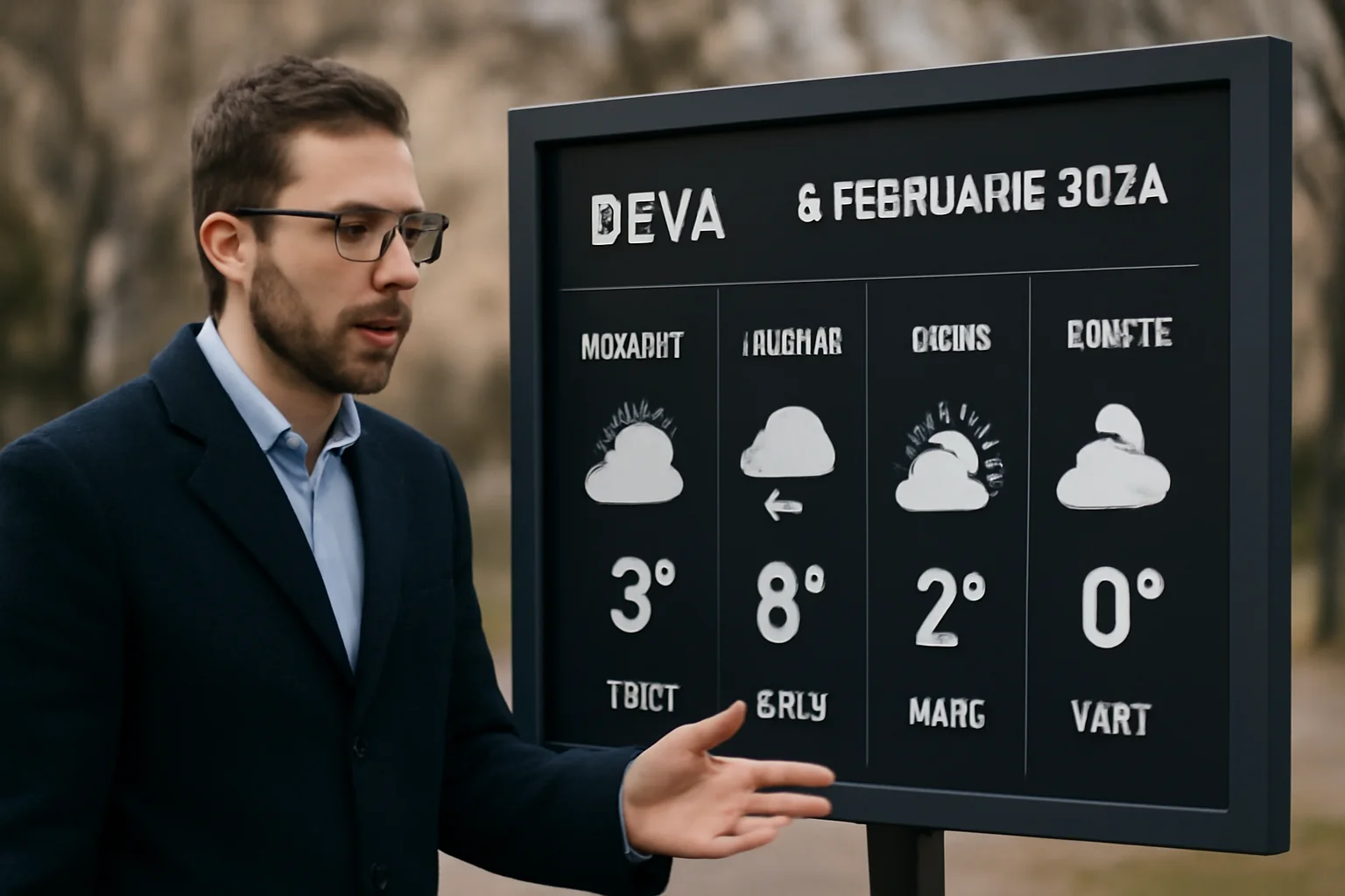 Prognoză meteo detaliată pentru Deva în 8 februarie 2026: vreme înnorată și ploi slabe