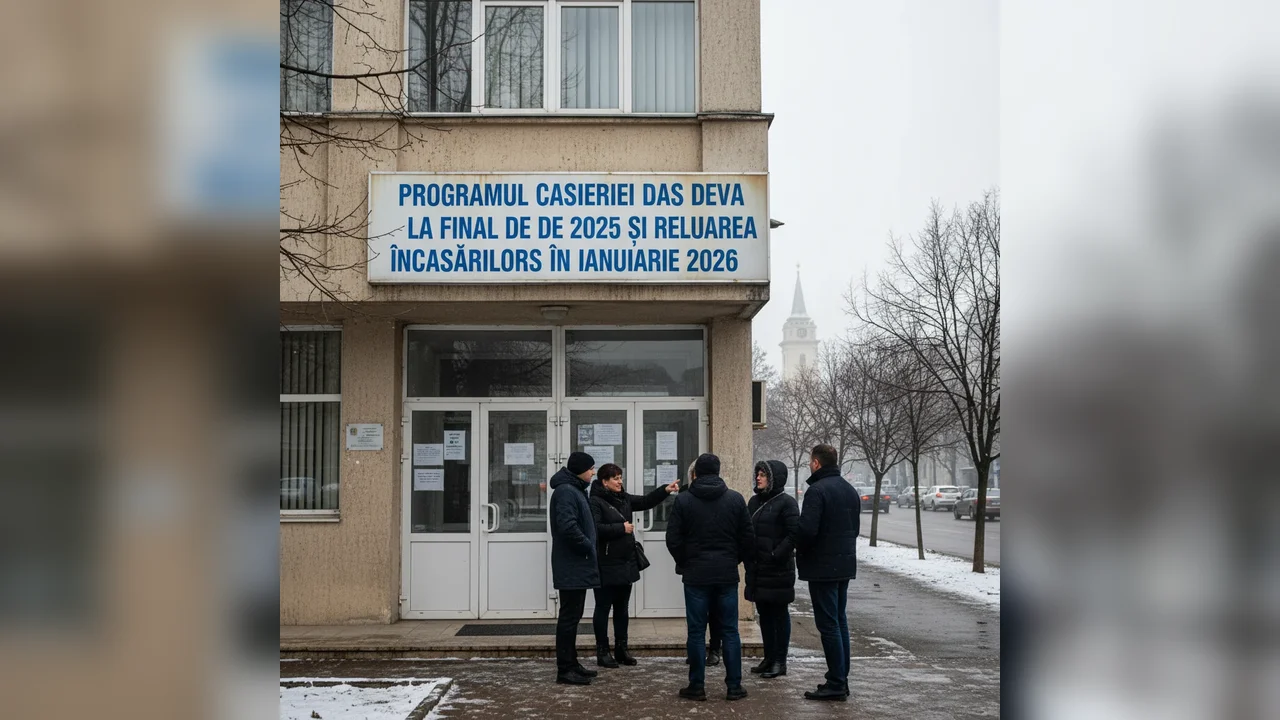 Programul casieriei DAS Deva la final de 2025 și reluarea încasărilor în ianuarie 2026