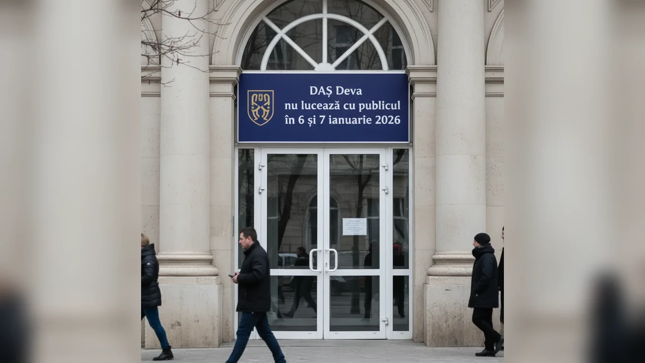 Programul cu publicul al DAS Deva este suspendat pe 6 și 7 ianuarie 2026