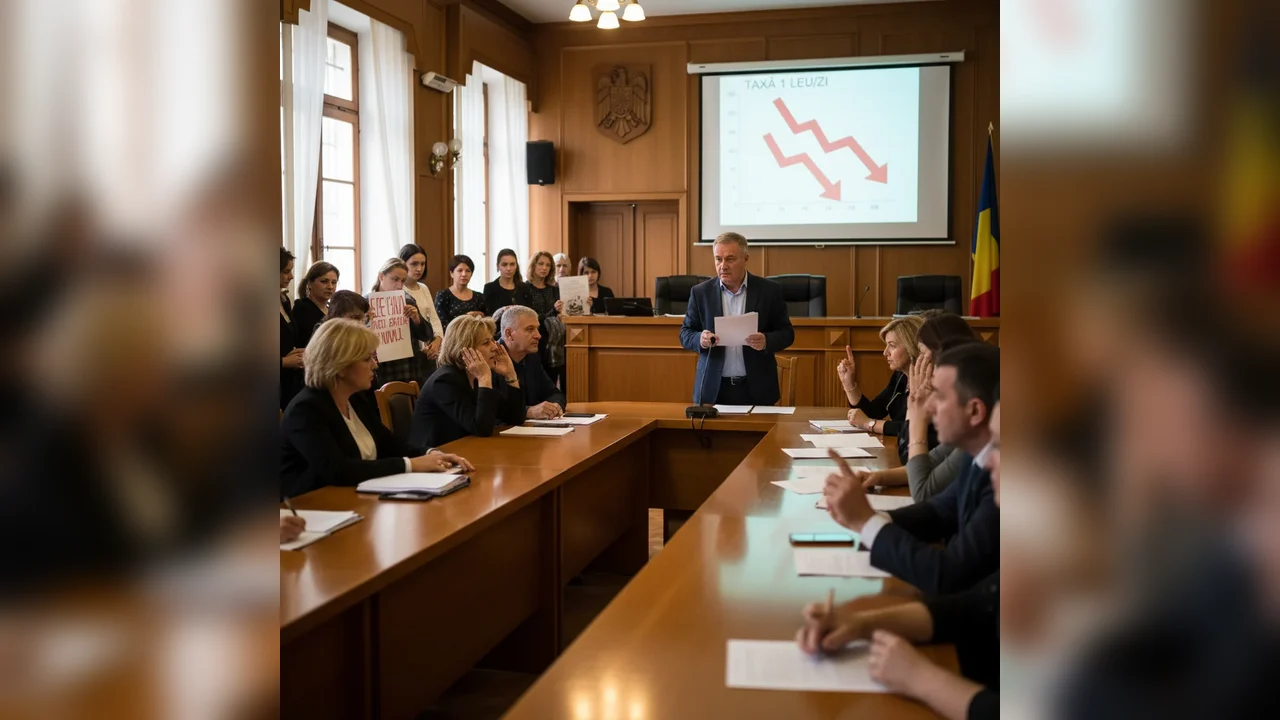 Propunerea lui Emanuel Clej pentru taxa auto zilnică de 1 leu respinsă de consilierii locali