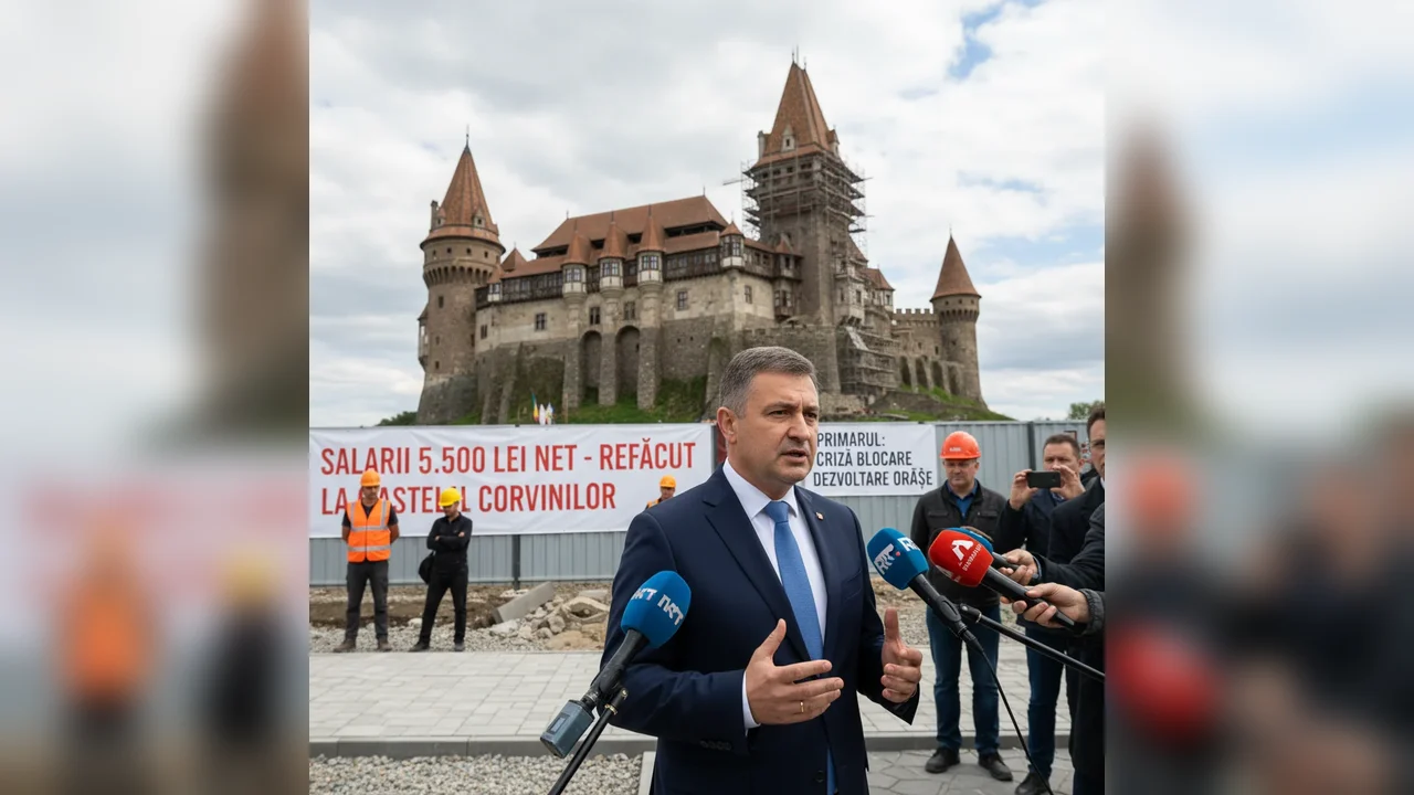 salarii de 5.500 lei net refuzate la firma care restaurează Castelul Corvinilor
