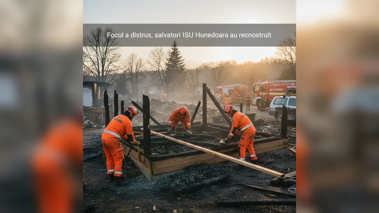 Salvatorii refac ceea ce focul a distrus în comunitatea locală