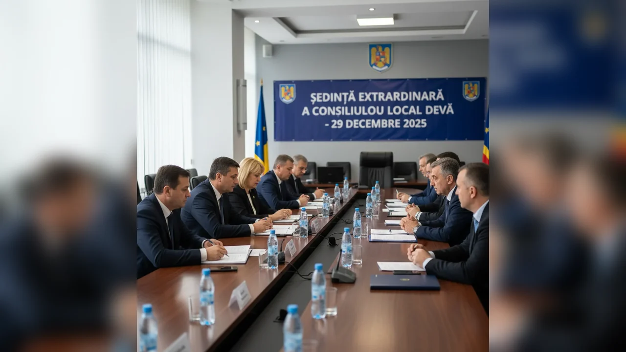Ședință extraordinară a Consiliului Local Deva pe 29 decembrie 2025 privind impozitele pentru terenuri și clădiri neîngrijite