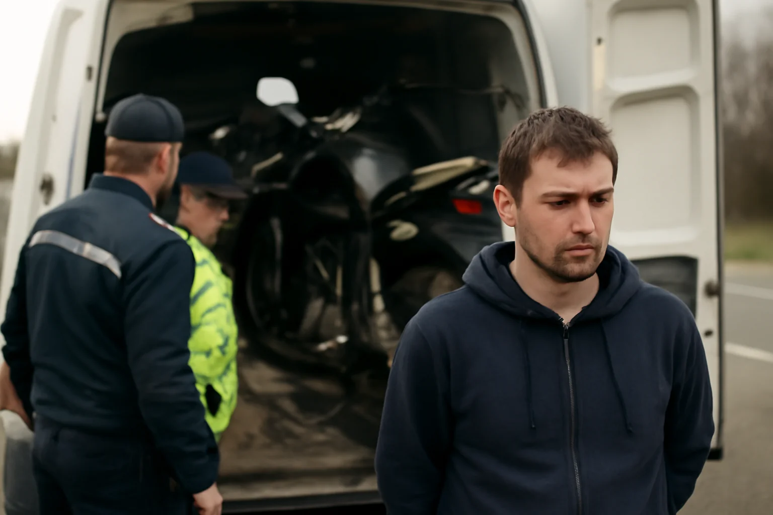 Șofer oprit pe A1 în zona Deva, suspectat că transporta motociclete furate