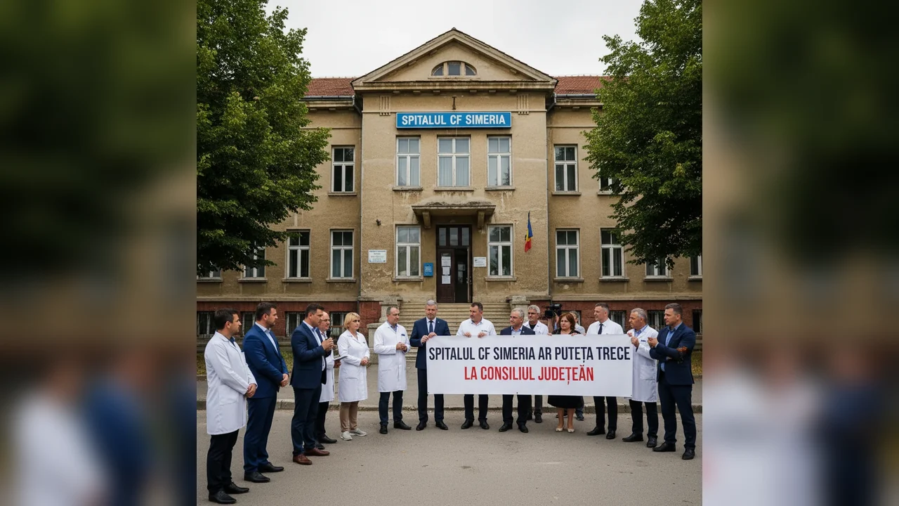 Spitalul CF Simeria, transferat la Consiliul Județean Deva