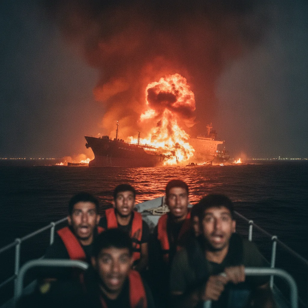 Strâmtoarea Hormuz: supertanker cu peste 2 milioane de barili lovește o mină